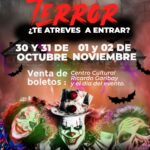 Unidad Deportiva sede de “La Casa del Terror” durante festejos de día de muertos