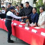 Se llevó a cabo en Tulancingo ceremonia del policía del mes