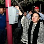 Presidenta Lorena García Cázares activó alumbrado en  circuito Chapultepec